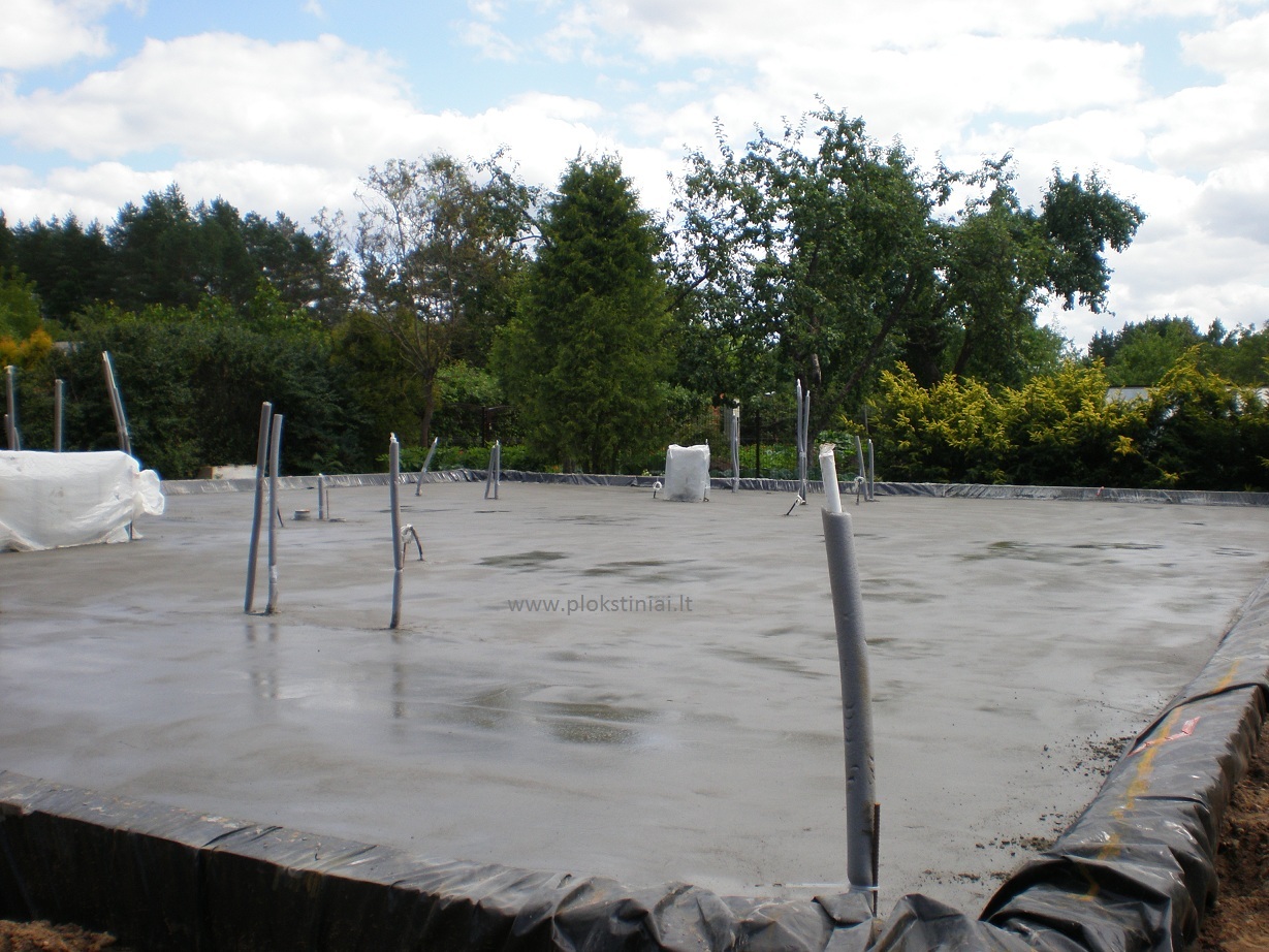 Finnfoam plokštuminių pamatų technologija