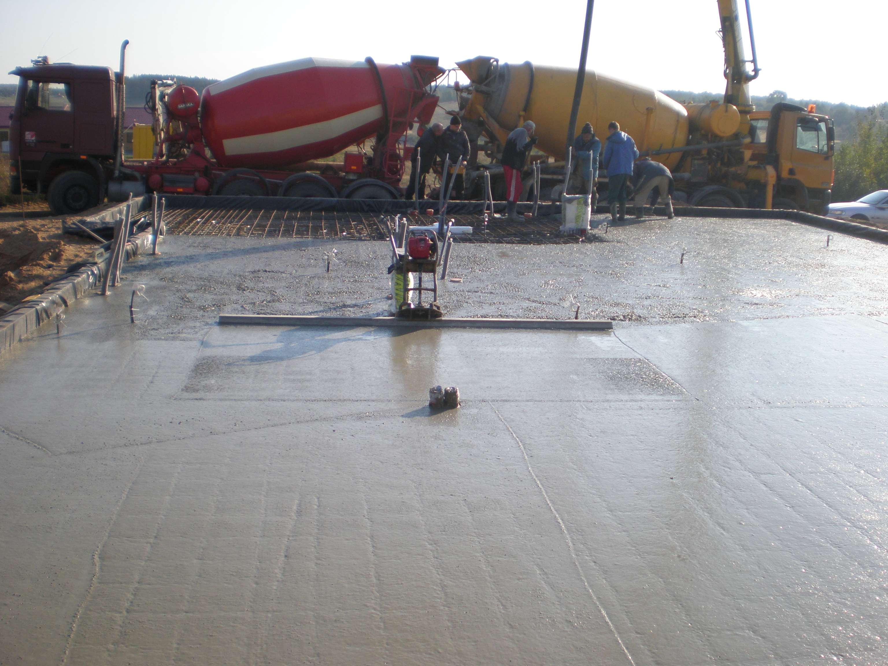 Pramoninių grindų betonavimas